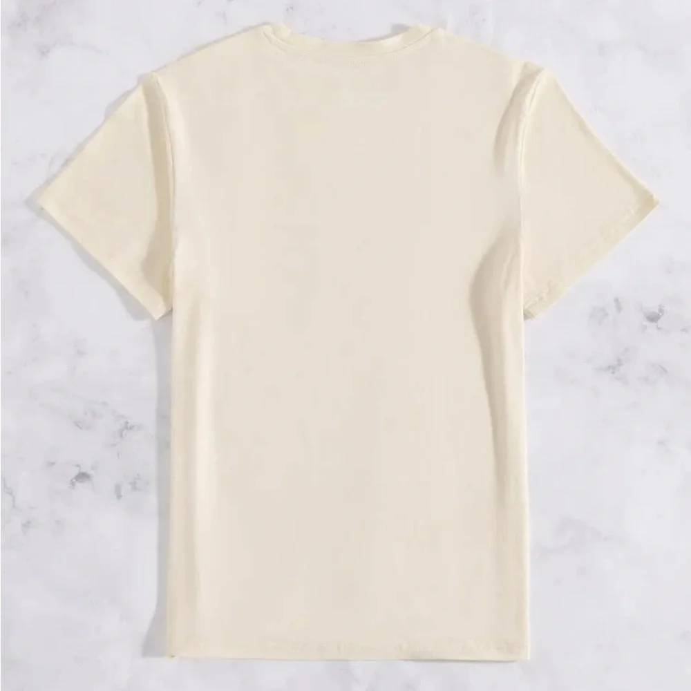 Apricot Color 1990’s & Tape Print Tee - Picture 2 of 2